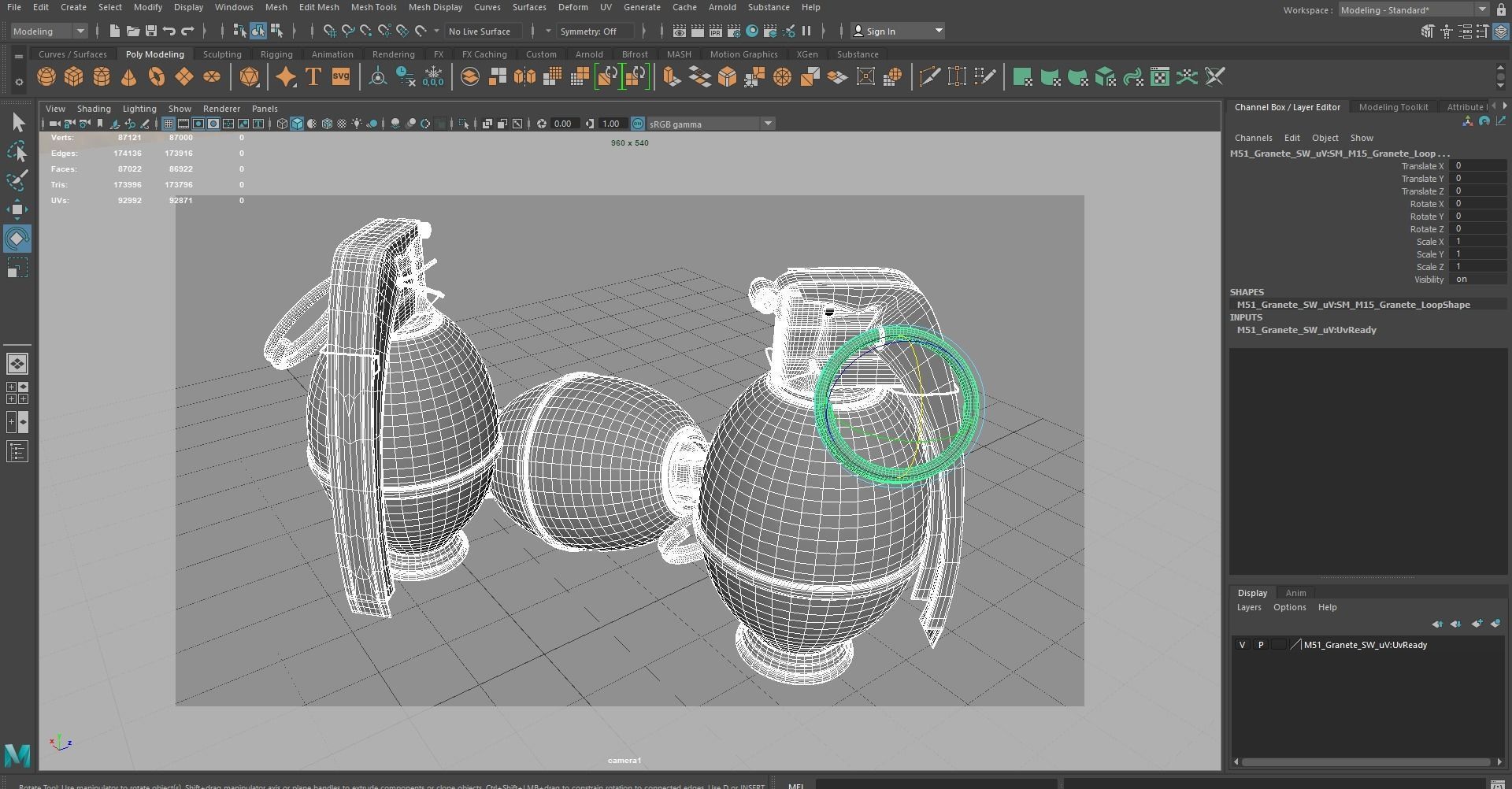 M51 GRENADE Low-poly 3D model_4