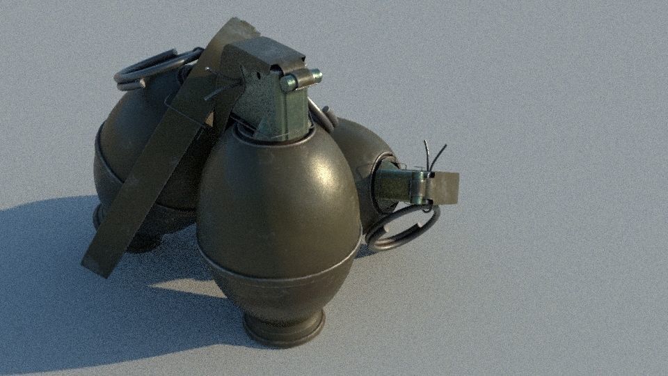M51 GRENADE Low-poly 3D model_2