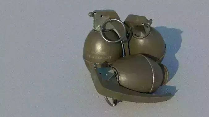 M51 GRENADE Low-poly 3D model M51 GRENADE Low-poly 3D model