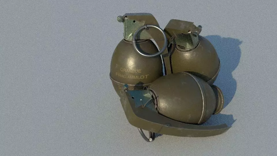 M51 GRENADE Low-poly 3D model_0