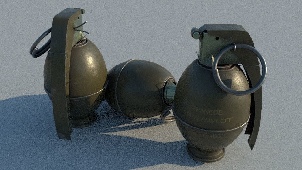 M51 GRENADE Low-poly 3D model_3
