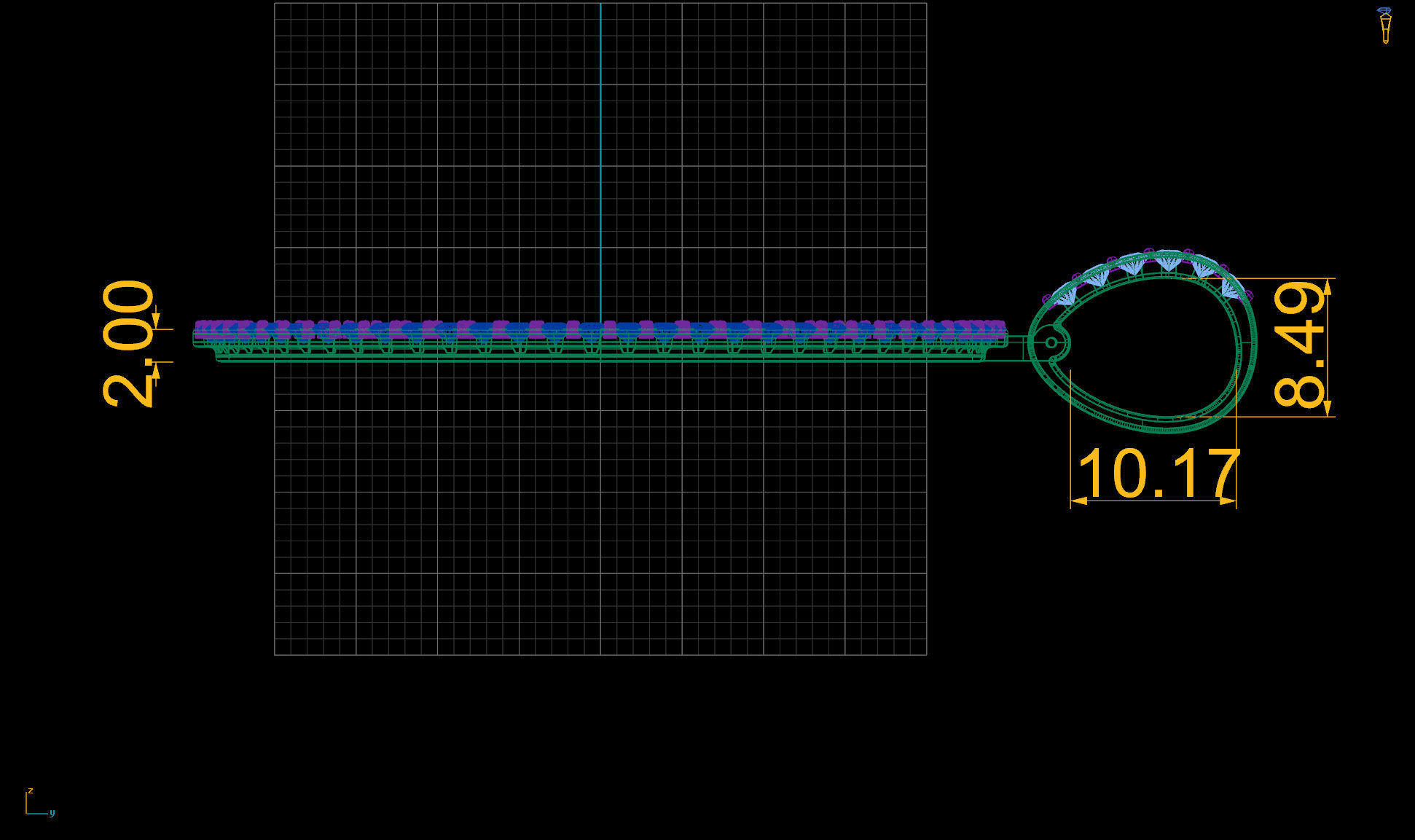 Lightweight Picture Pendants - 50mm - v2 3D print model_2