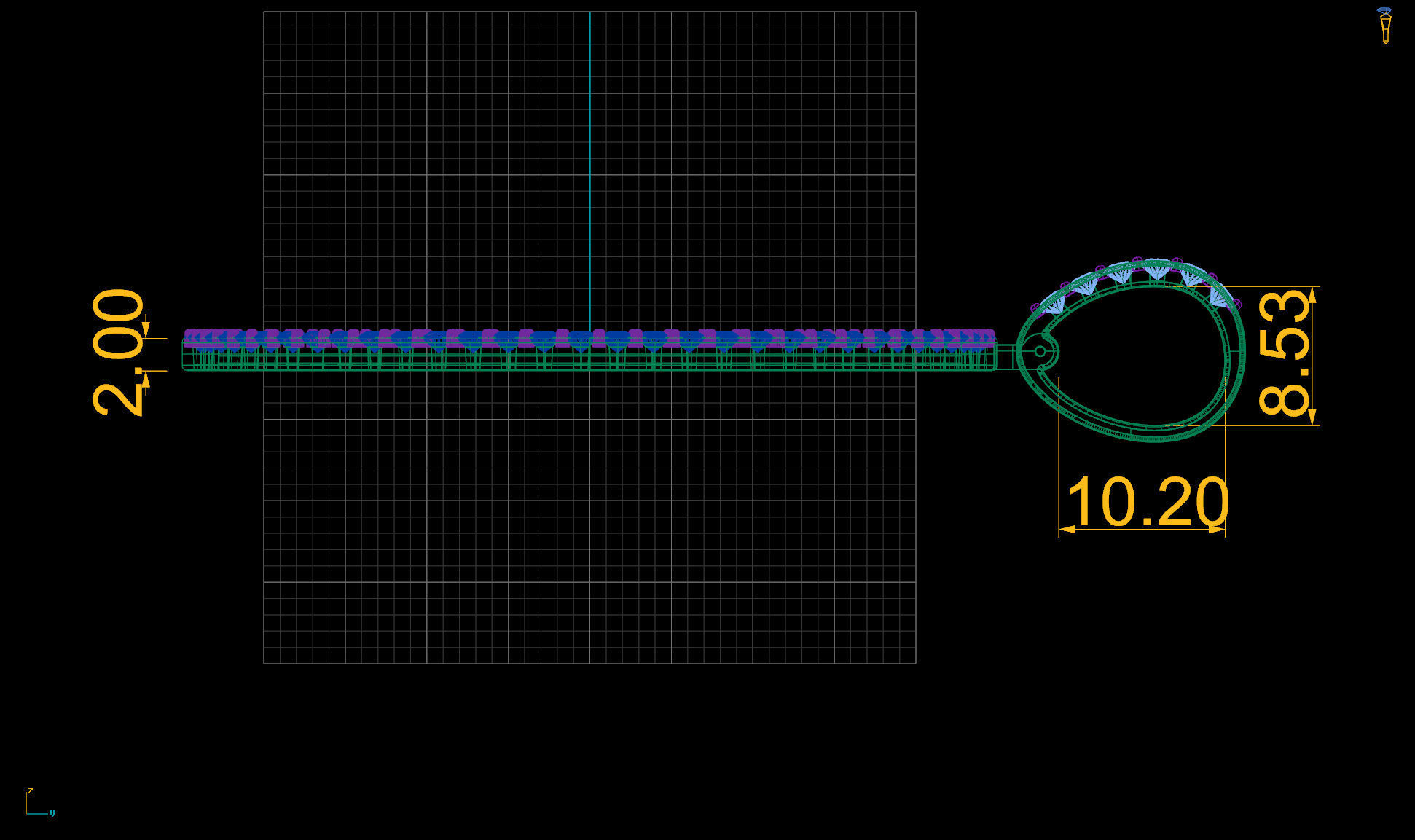 Lightweight Picture Pendants - 50mm 3D print model_2