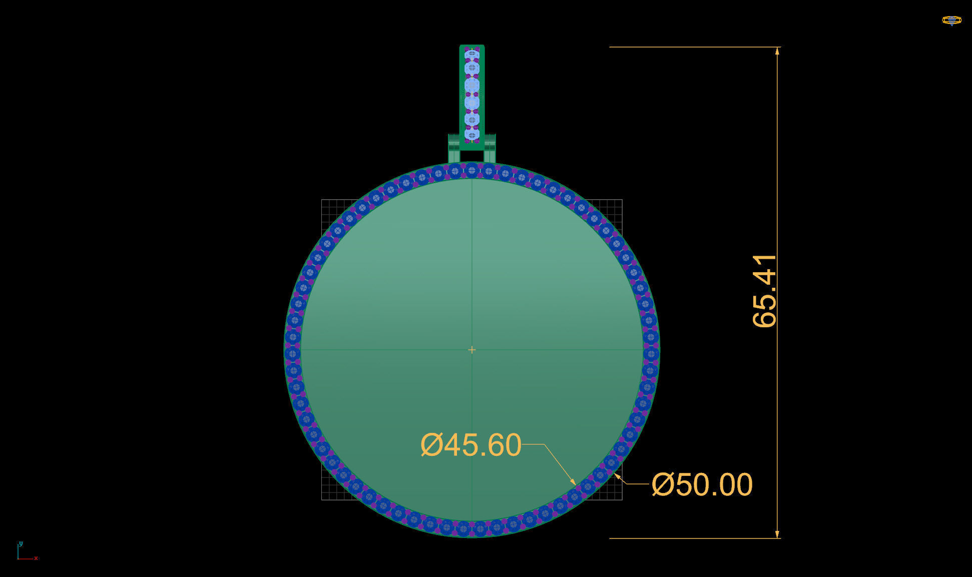 Lightweight Picture Pendants - 50mm 3D print model_1