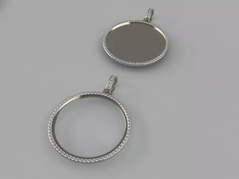 Lightweight Picture Pendants - 50mm 3D print model_0