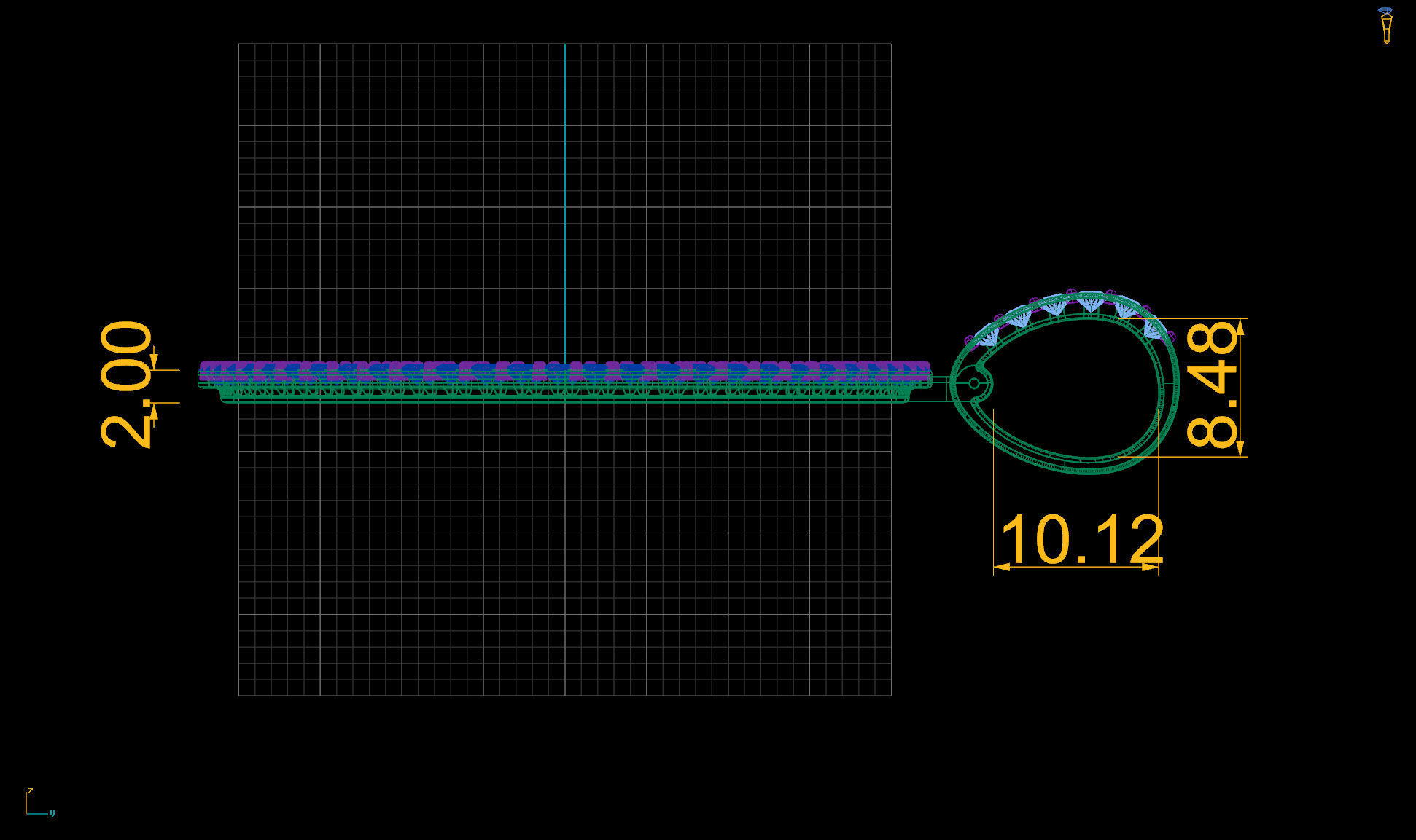 Lightweight Picture Pendants - 45mm - v2 3D print model_1