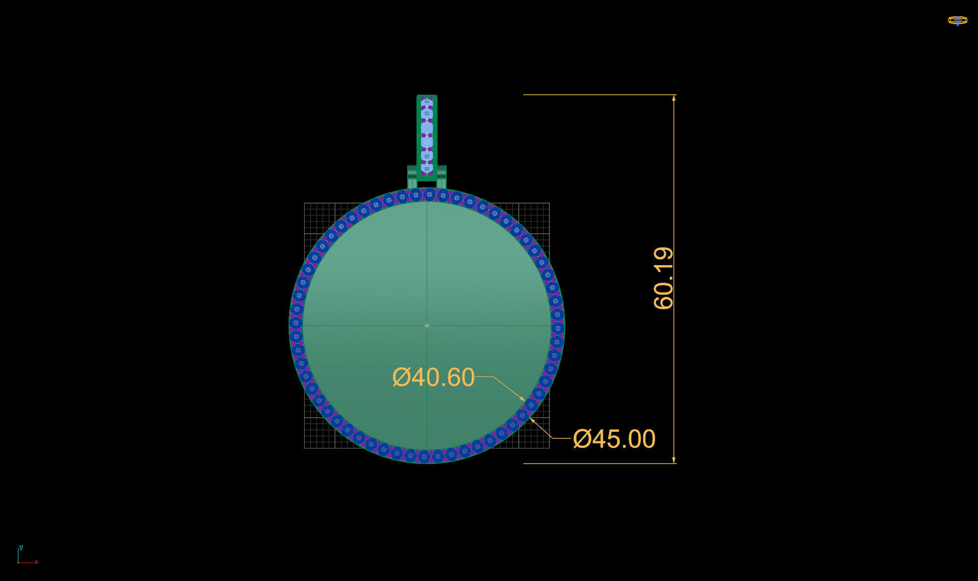 Lightweight Picture Pendants - 45mm 3D print model_1