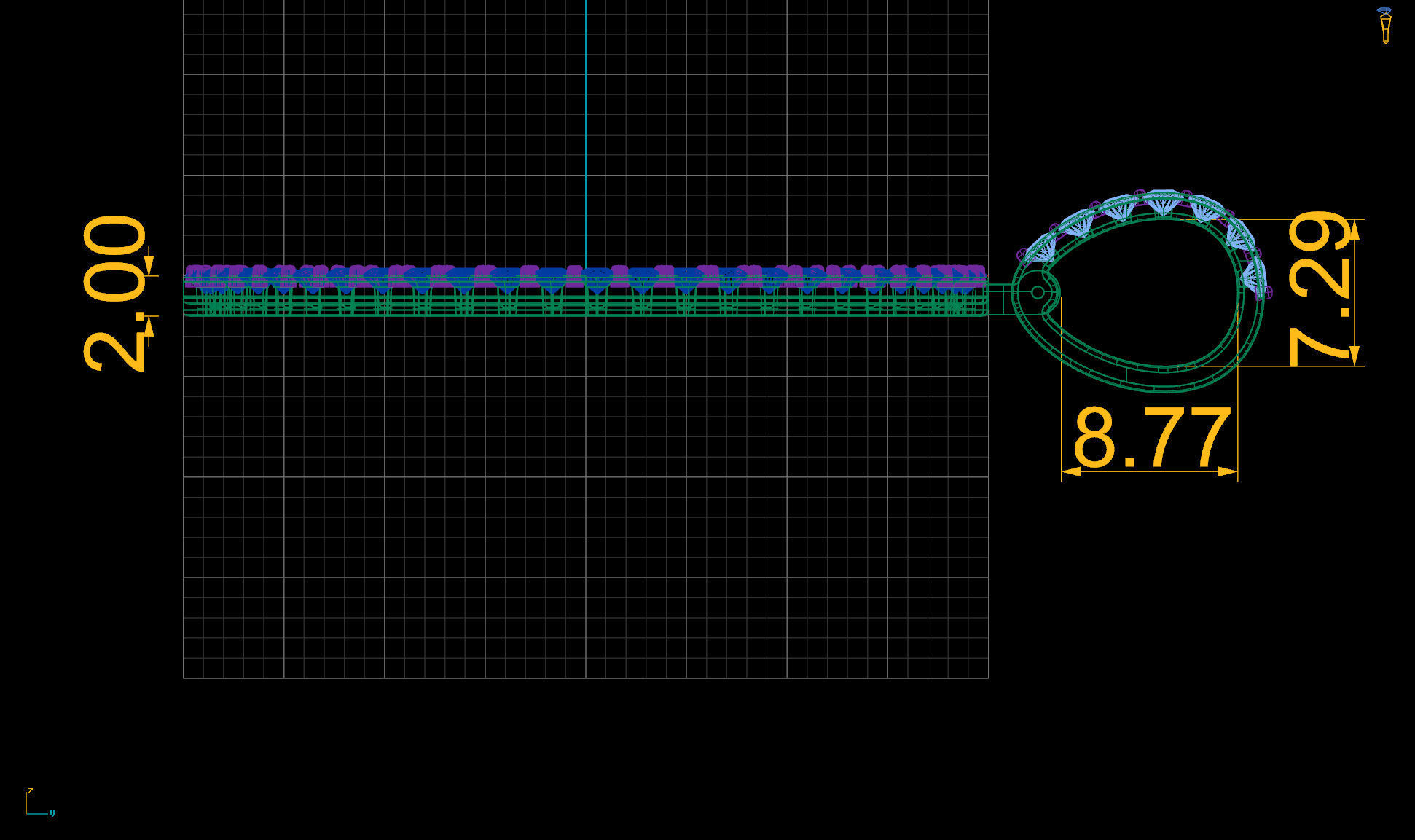 Lightweight Picture Pendants - 40mm 3D print model_2