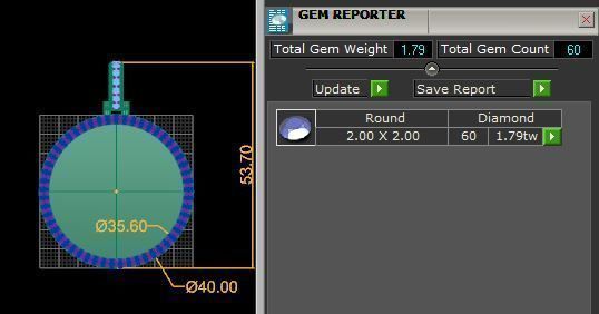 Lightweight Picture Pendants - 40mm 3D print model_4