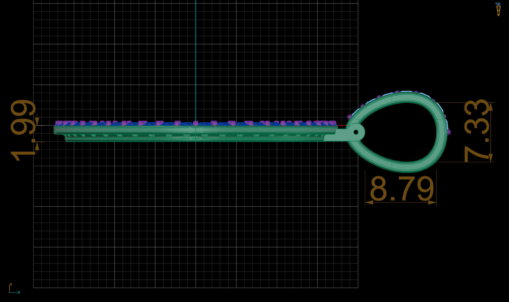Lightweight Picture Pendants - 35mm - v2 3D print model_3