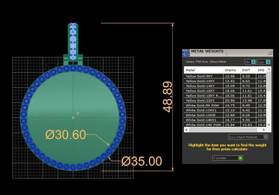 Lightweight Picture Pendants - 35mm 3D print model_1