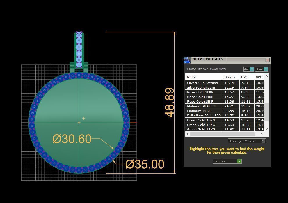 Lightweight Picture Pendants - 35mm 3D print model_2