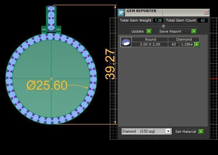 Lightweight Picture Pendants - 30mm - v2 3D print model_6