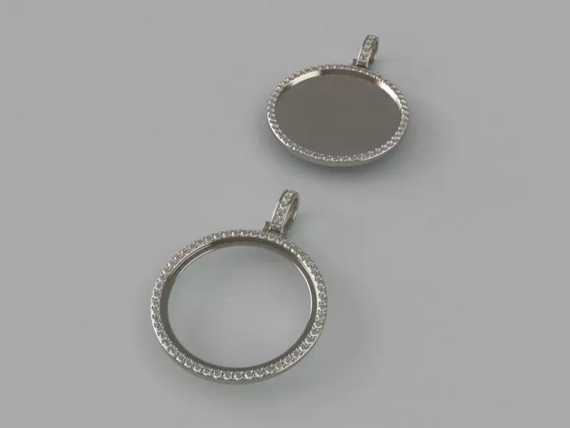 Lightweight Picture Pendants - 30mm 3D print model_0