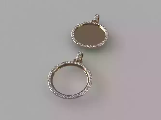 Lightweight Picture Pendants - 25mm - v2 3D print model