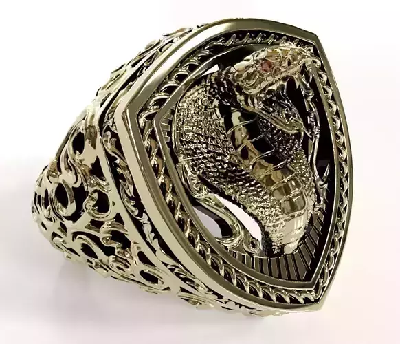 King Cobra ring 3d model for 3d printing 3D print model