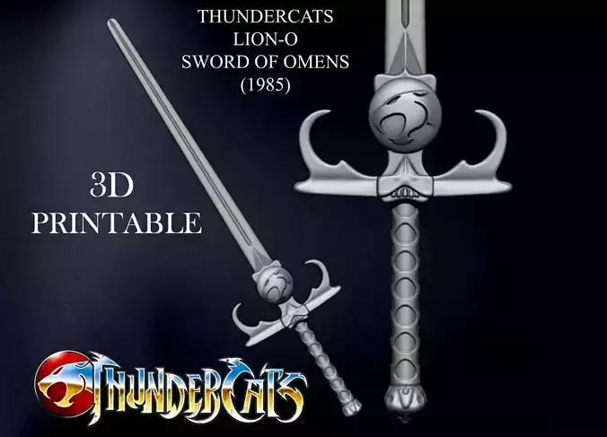 3D PRINTABLE THUNDERCATS SWORD OF OMENS - LION-O SWORD 3D print model