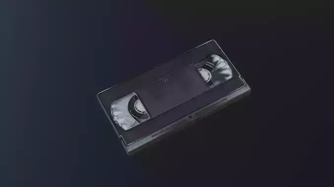 Low Poly VHS Tape Free 3D model