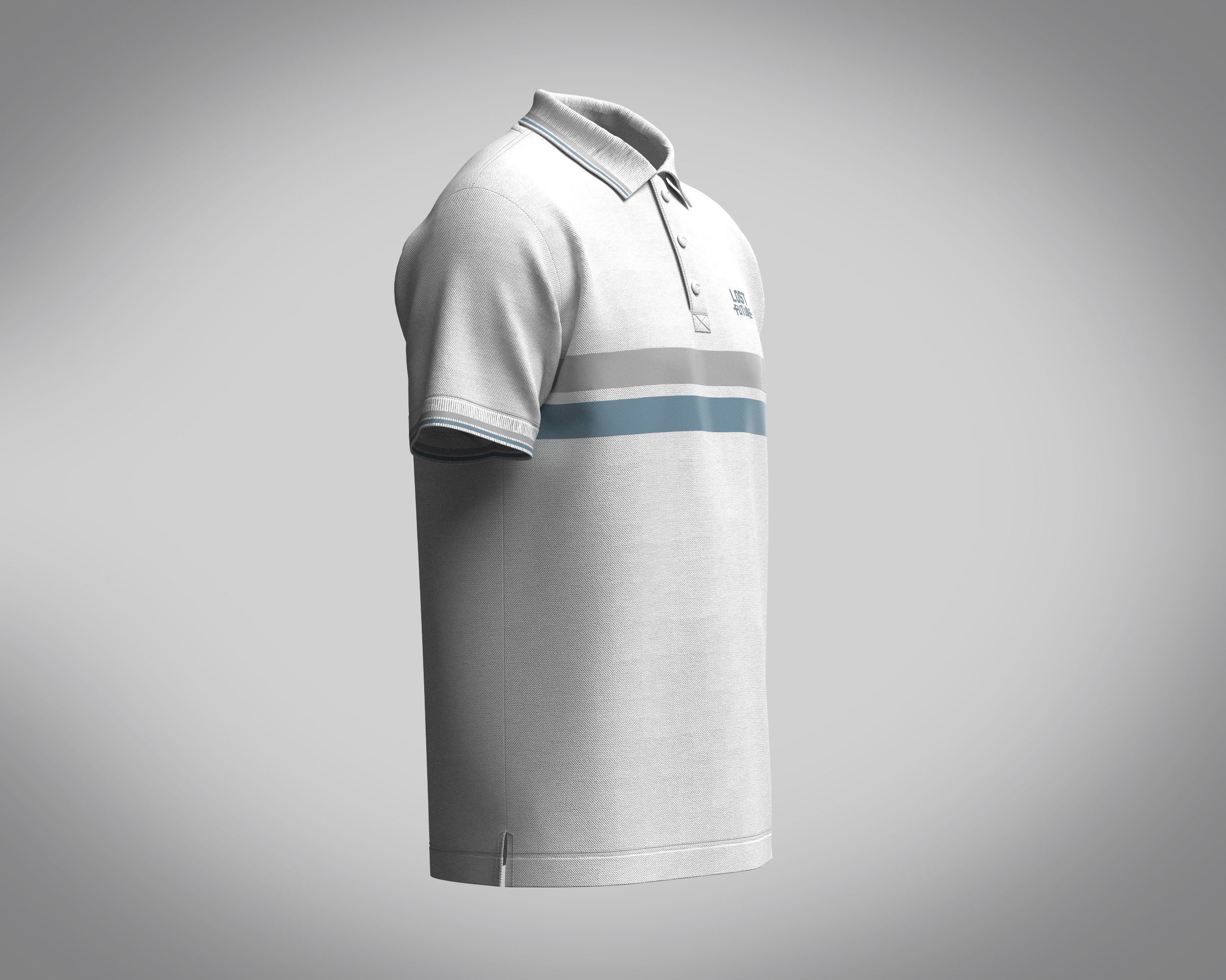 Polo Shirt-Lost Future 3D model_1