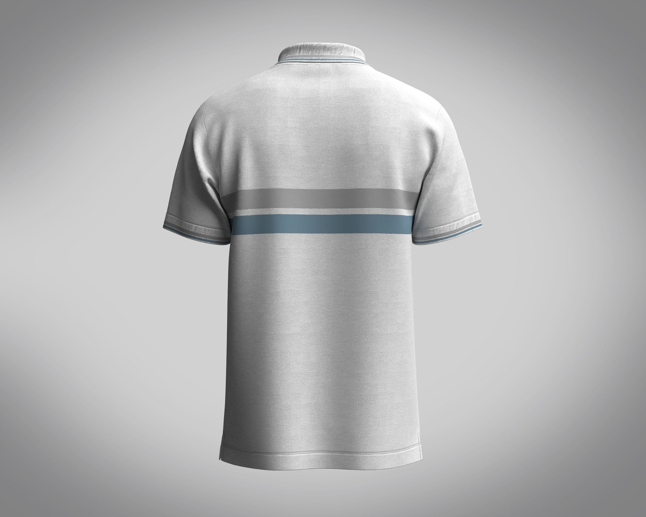 Polo Shirt-Lost Future 3D model_3