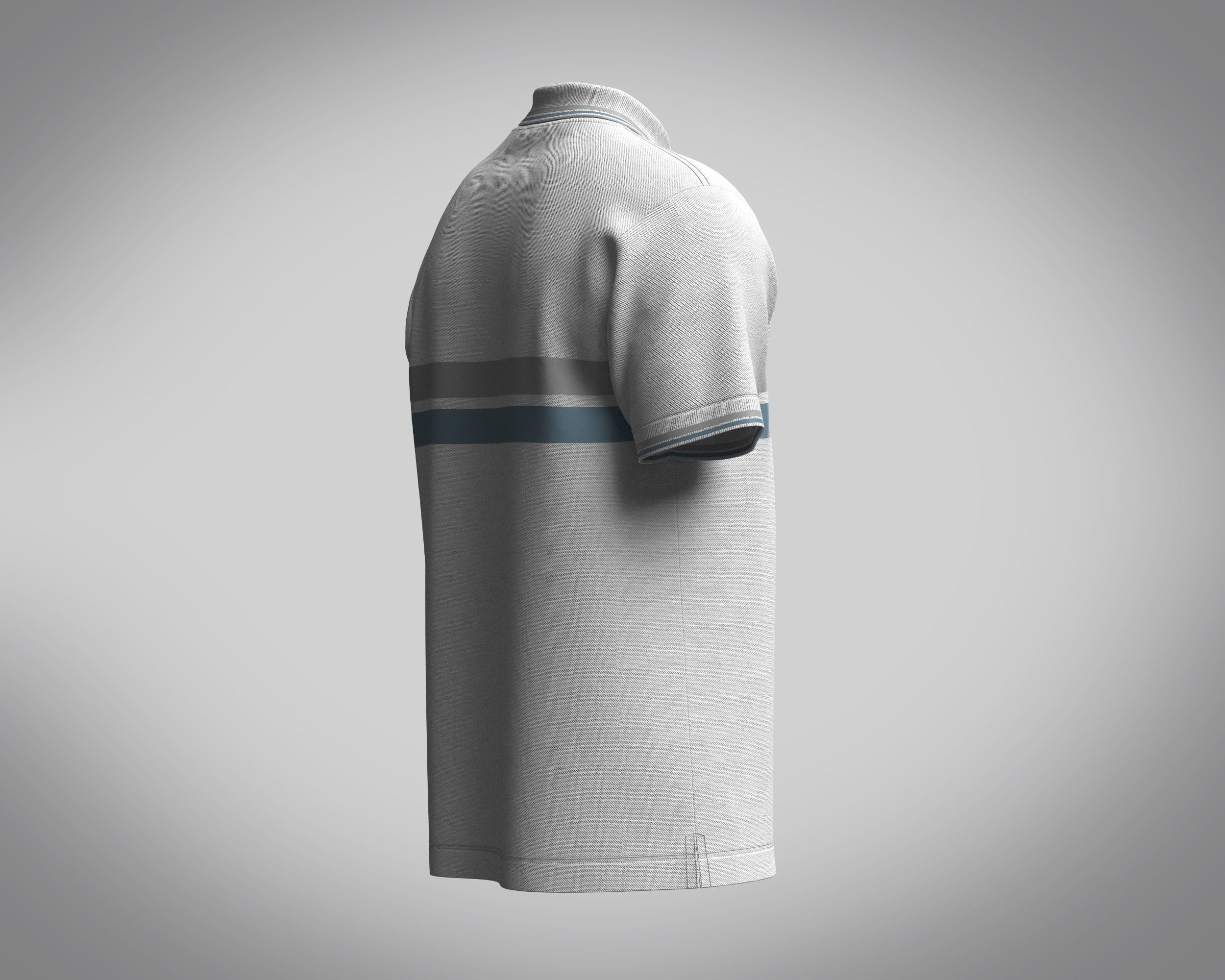 Polo Shirt-Lost Future 3D model_2