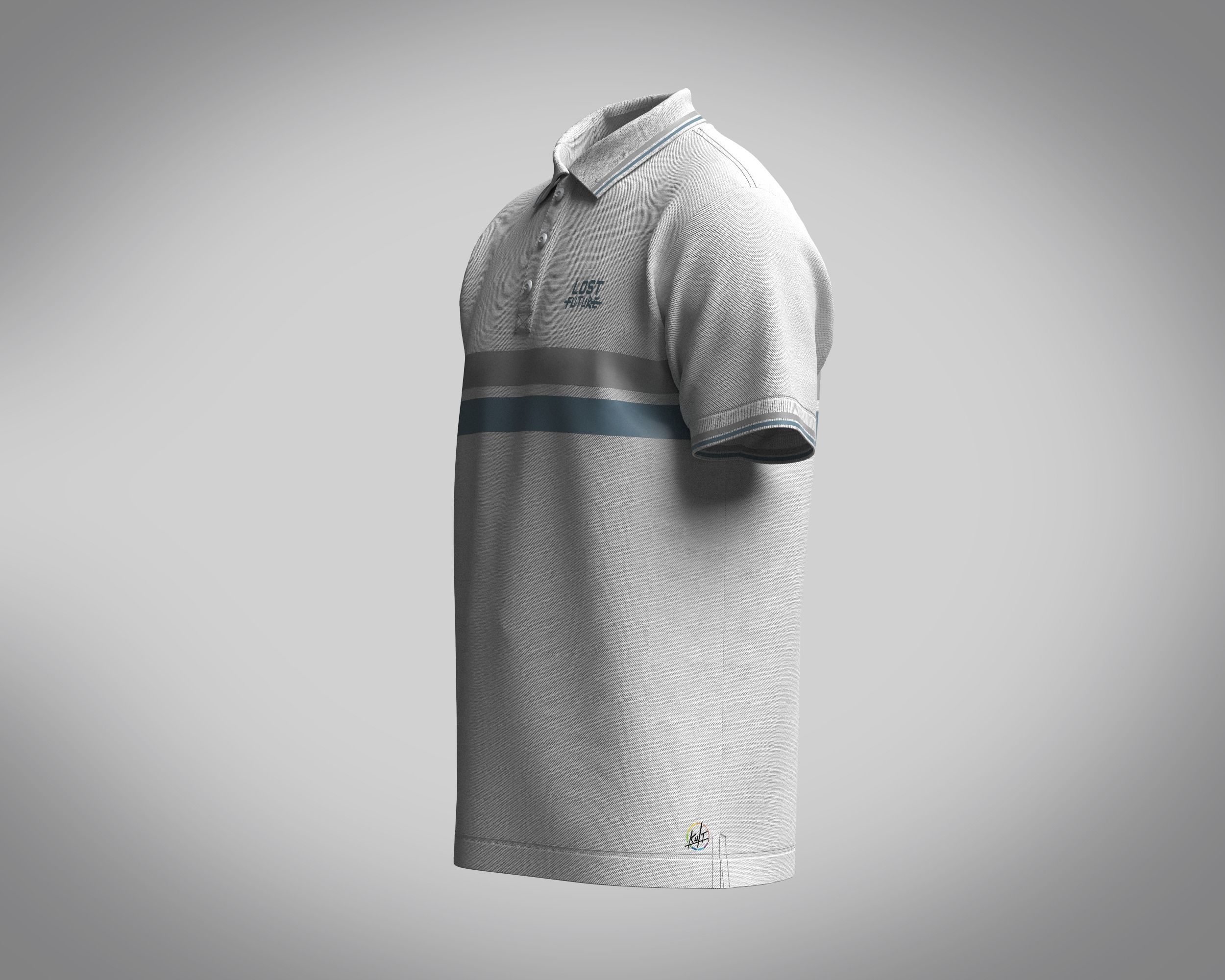 Polo Shirt-Lost Future 3D model_5
