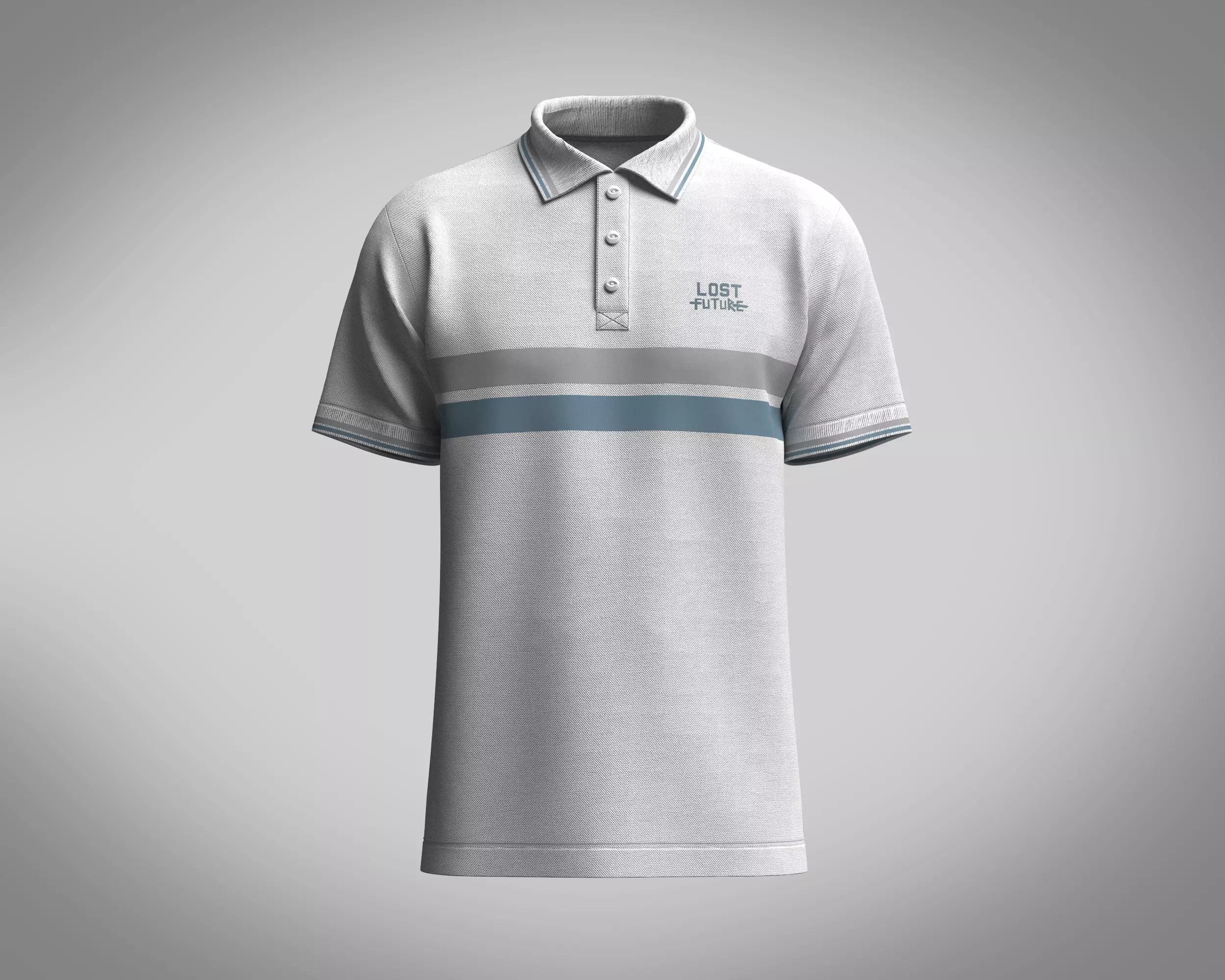 Polo Shirt-Lost Future 3D model_0