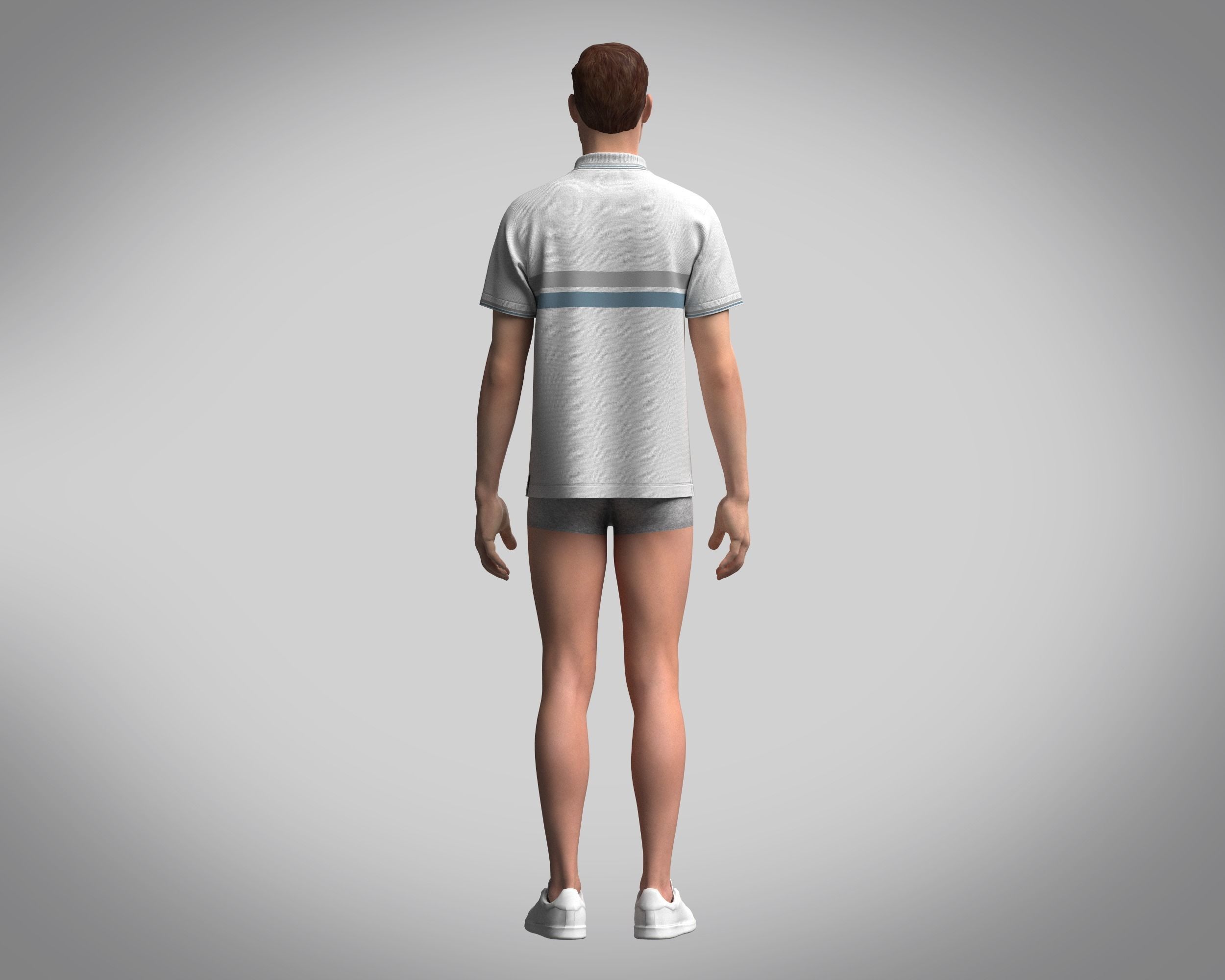 Polo Shirt-Lost Future 3D model_7