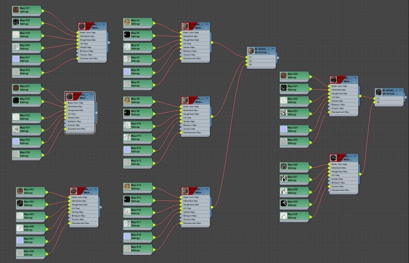 Old post-apocalypse Ferris wheel  np1 Low-poly 3D model_21