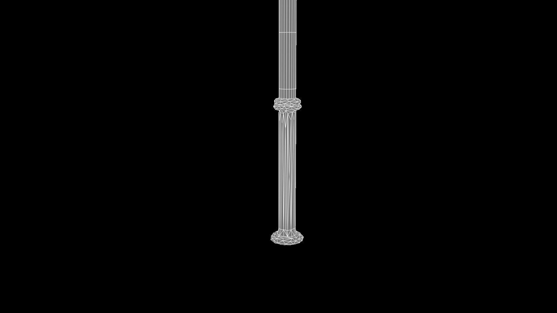 Mace Club Low-poly 3D model_7