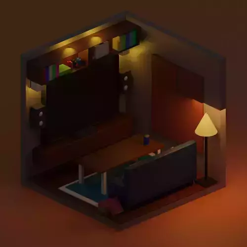 Isometricdesigh Living room