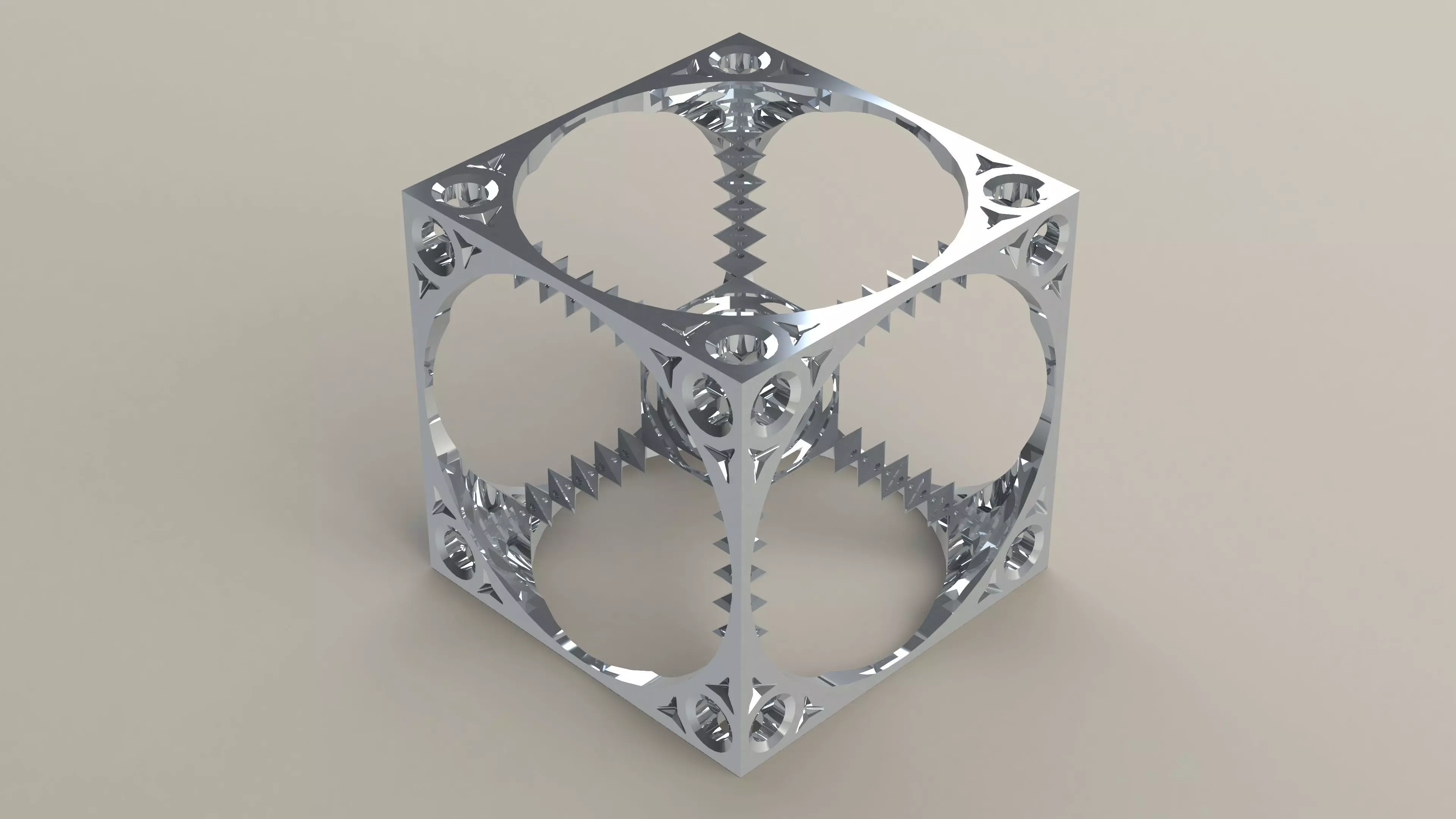 Metal Sculpture CNC Machinable 3D print model_0