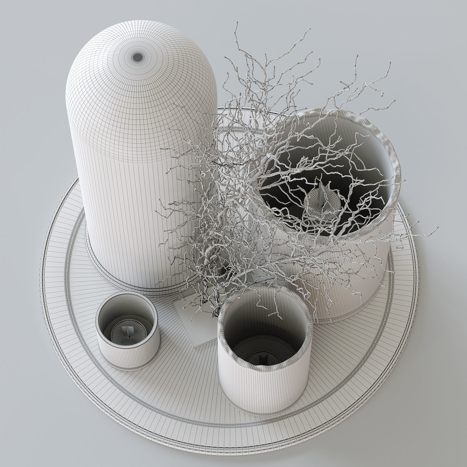 Decorative set 02 3D model_3