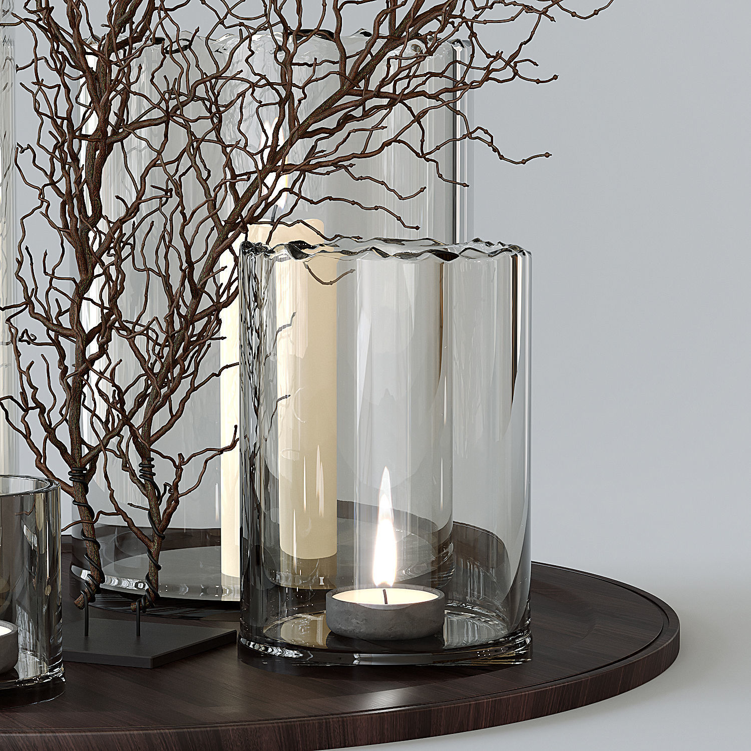 Decorative set 02 3D model_2