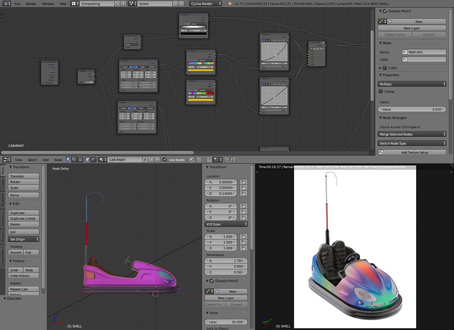 Bumper Car 3D model_19