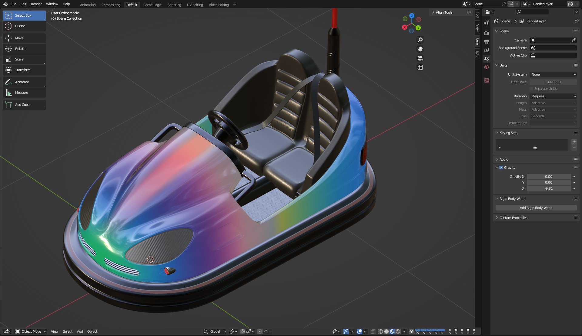 Bumper Car 3D model_20