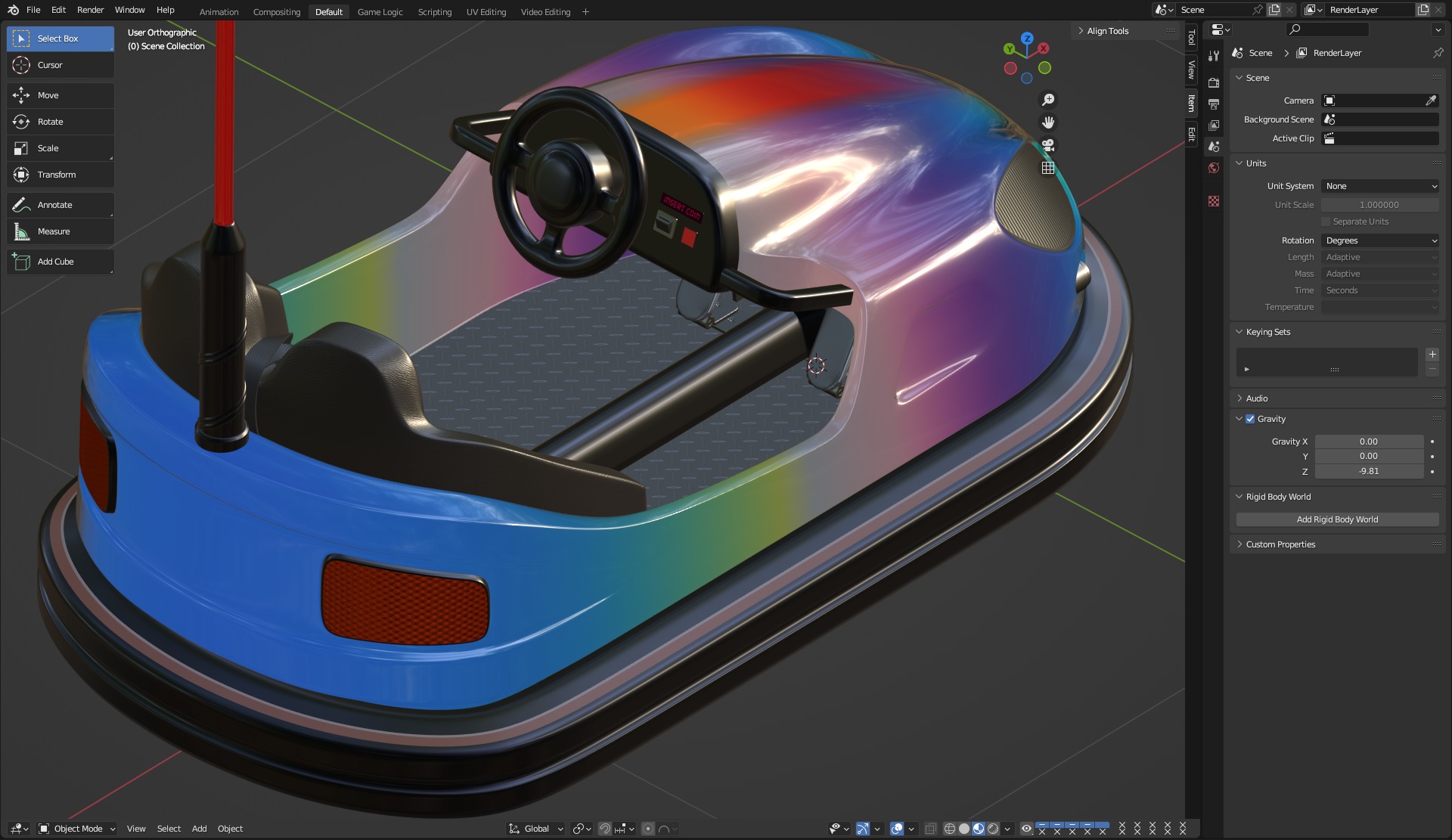 Bumper Car 3D model_21