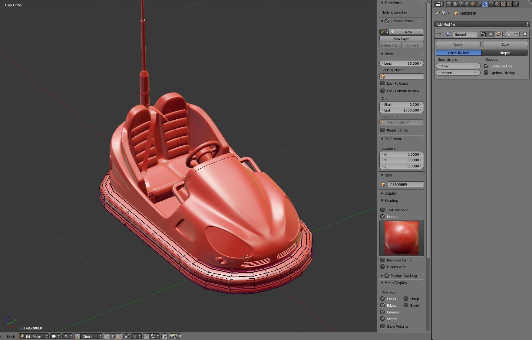 Bumper Car 3D model_17