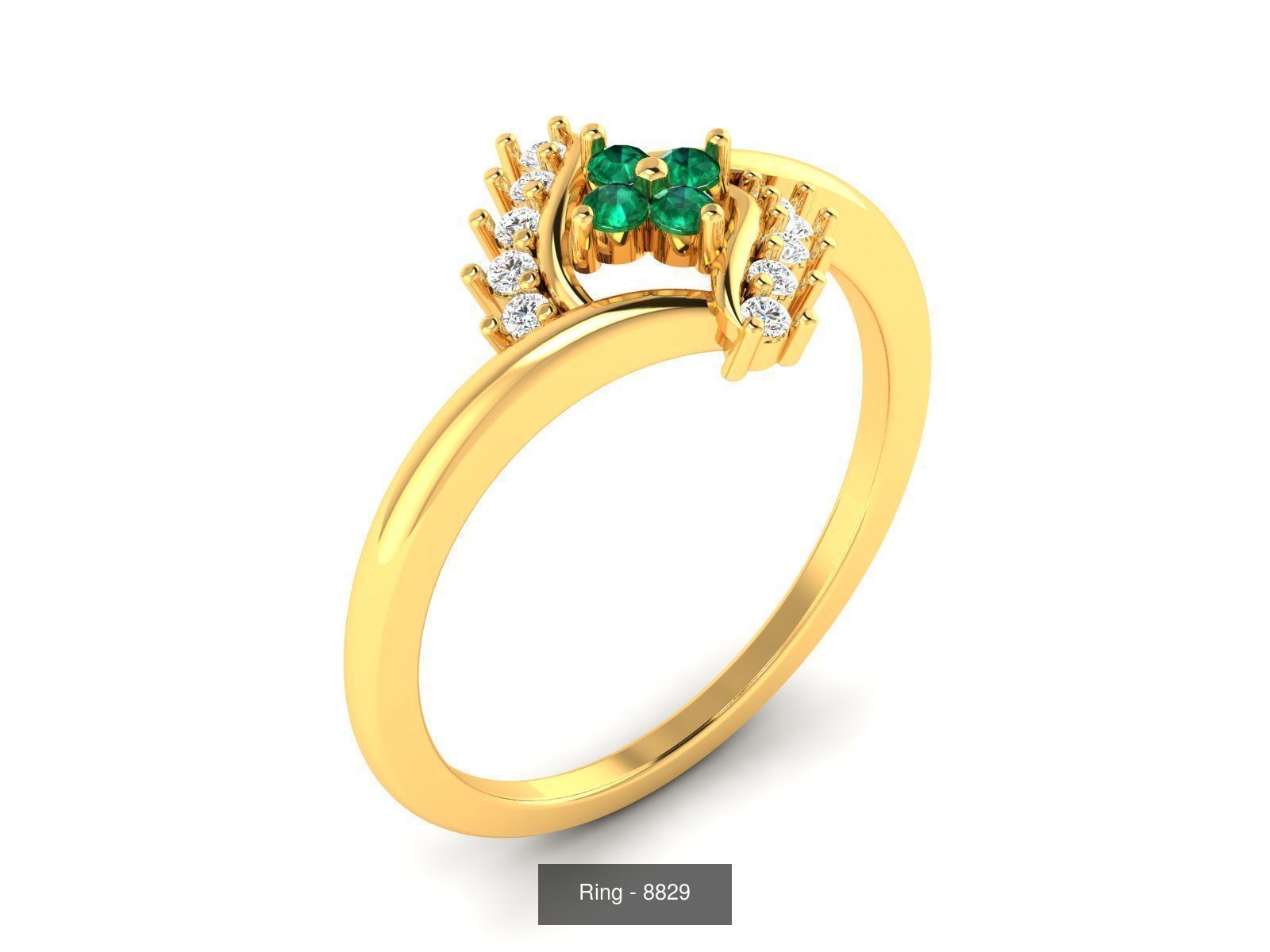 30 light wt rings pack 3dm render details 3D Model Collection_9