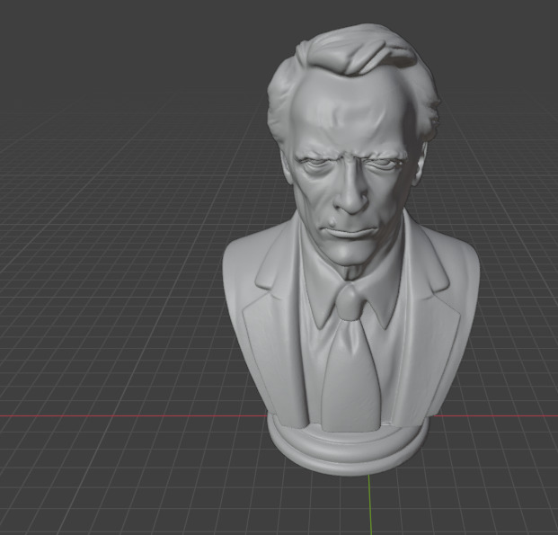 Clint Eastwood 3D print model_10