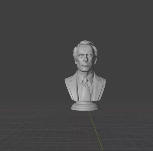Clint Eastwood 3D print model_0