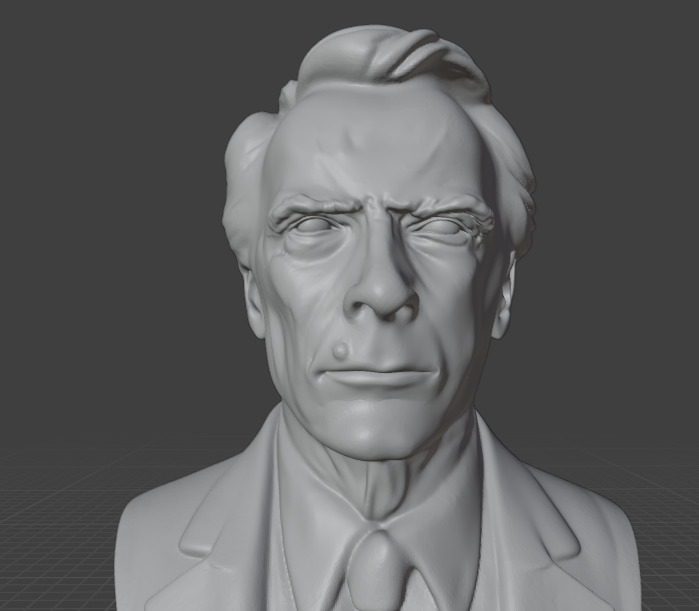 Clint Eastwood 3D print model_12