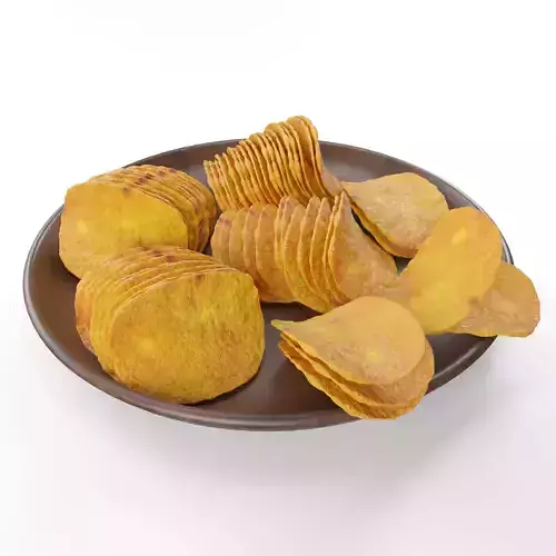 Plate of Potato Chips
