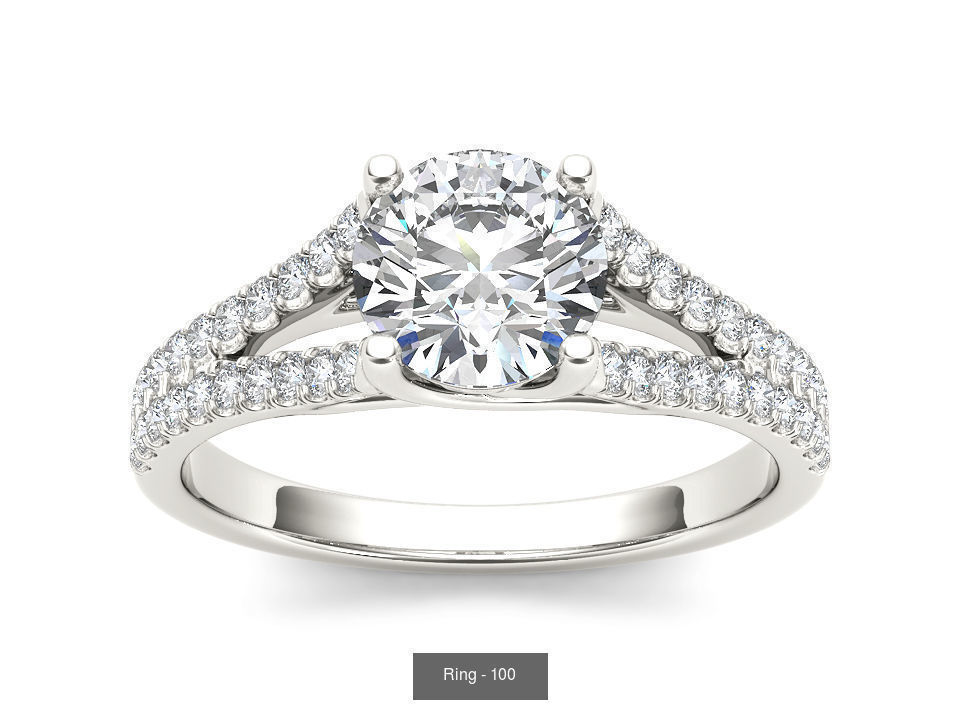 22 Excellent Solitaire ring 3dm render details pack 3D Model Collection_10