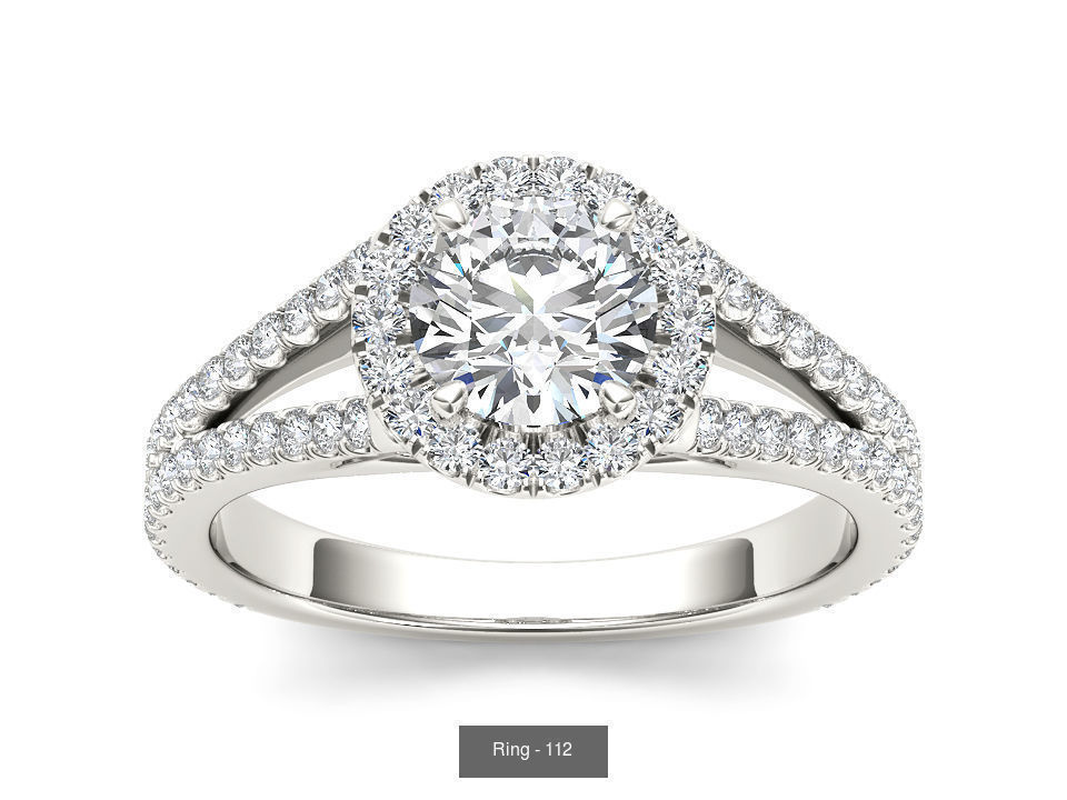 22 Excellent Solitaire ring 3dm render details pack 3D Model Collection_14