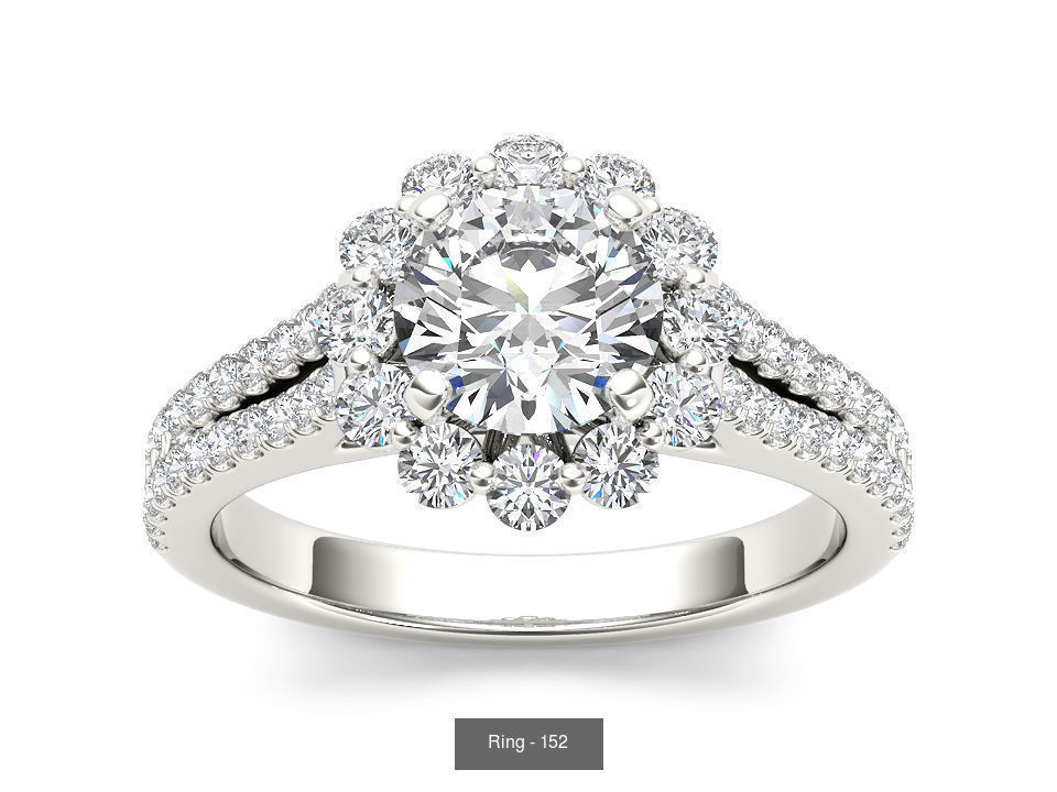 22 Excellent Solitaire ring 3dm render details pack 3D Model Collection_13