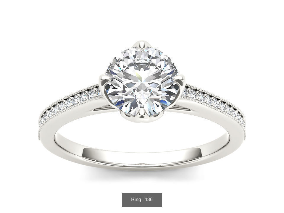 22 Excellent Solitaire ring 3dm render details pack 3D Model Collection_22