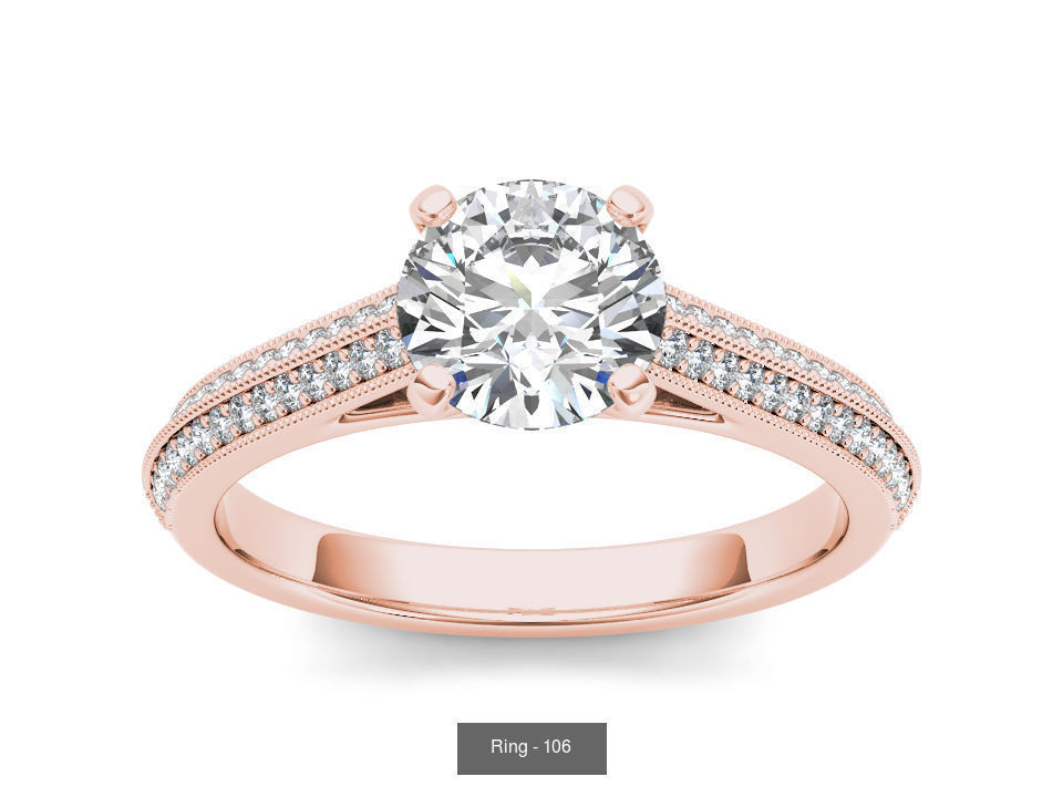 22 Excellent Solitaire ring 3dm render details pack 3D Model Collection_6