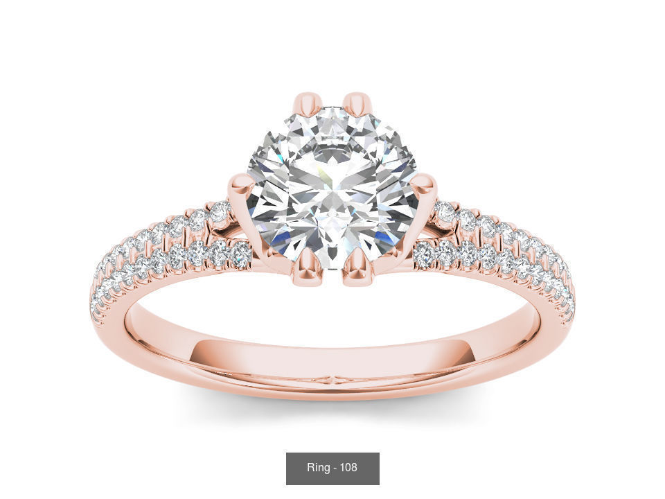 22 Excellent Solitaire ring 3dm render details pack 3D Model Collection_5