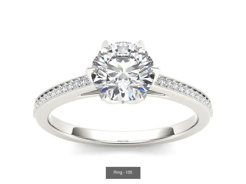 22 Excellent Solitaire ring 3dm render details pack 3D Model Collection_23